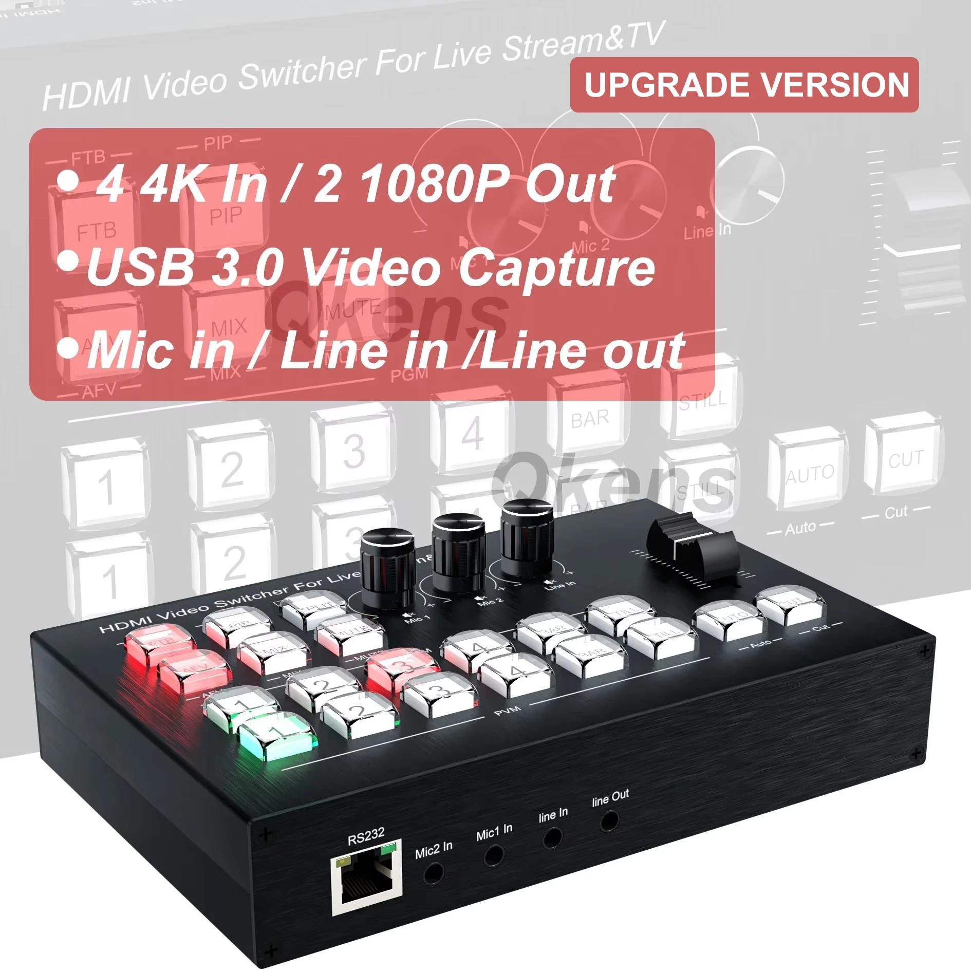 Gaming Console All In One - 4K 4 Channel HDMI Video Multi