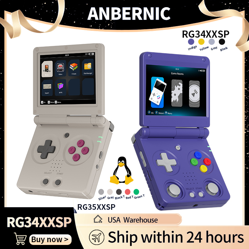 Anbernic RG34XXSP RG35XXSP Fli - Gaming Console All In One 评论和价格