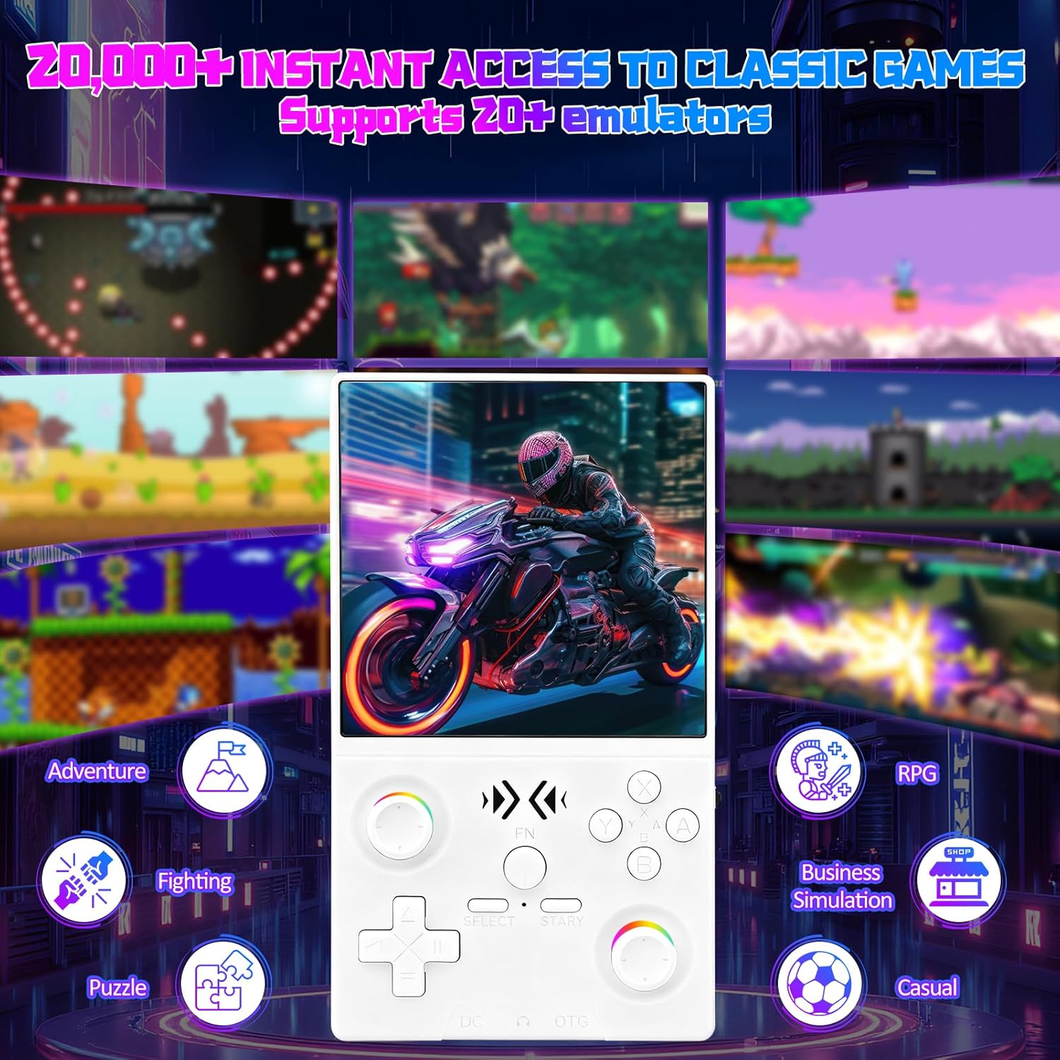 FLLBW XF40V Retro Handheld Gam - Gaming Console Chinese 评论和价格
