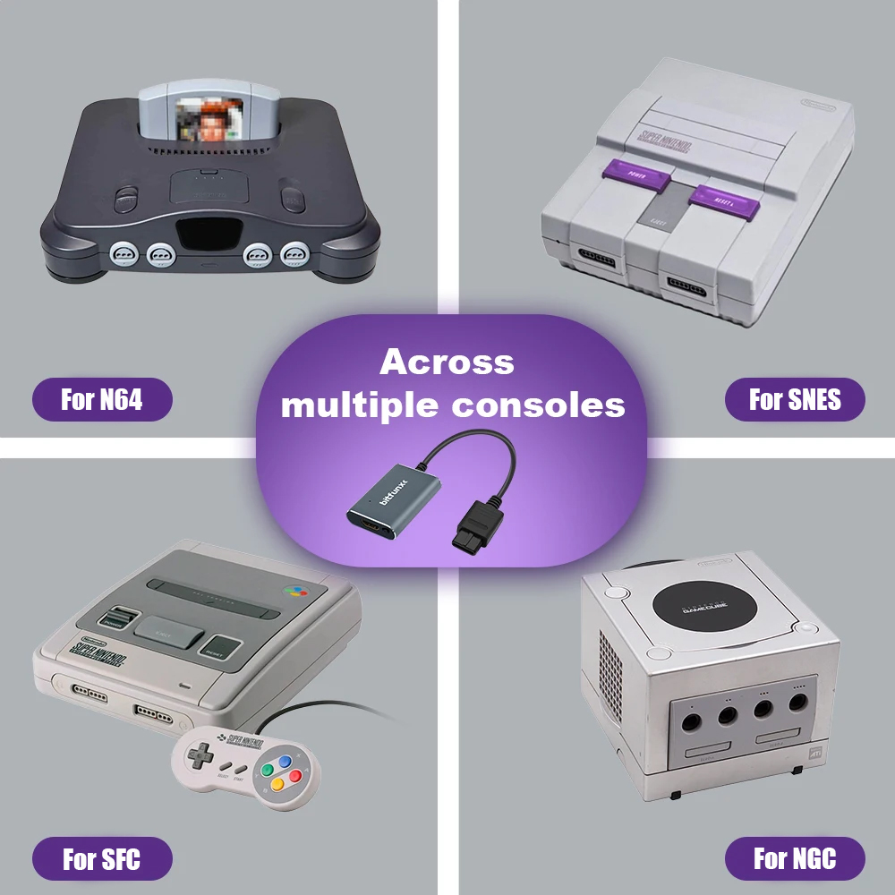 Bitfunx 720P Svideo / AV To HD - Gaming Console All In One 评论和价格