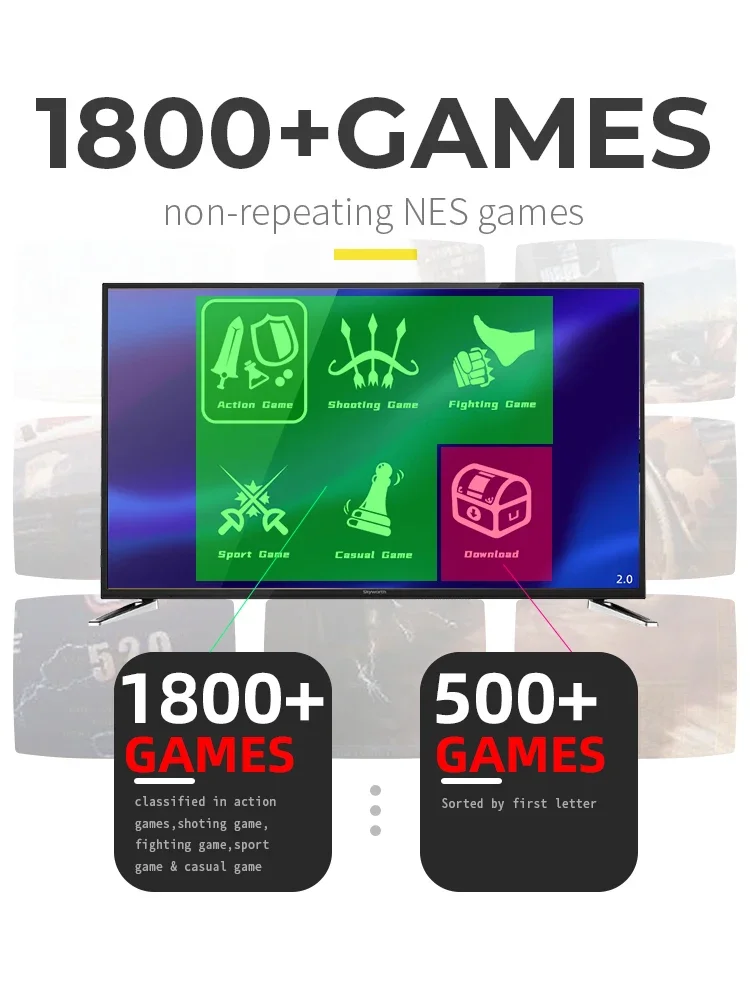 DATA FROG Portable Wireless Ga - Gaming Console Old School 评论和价格