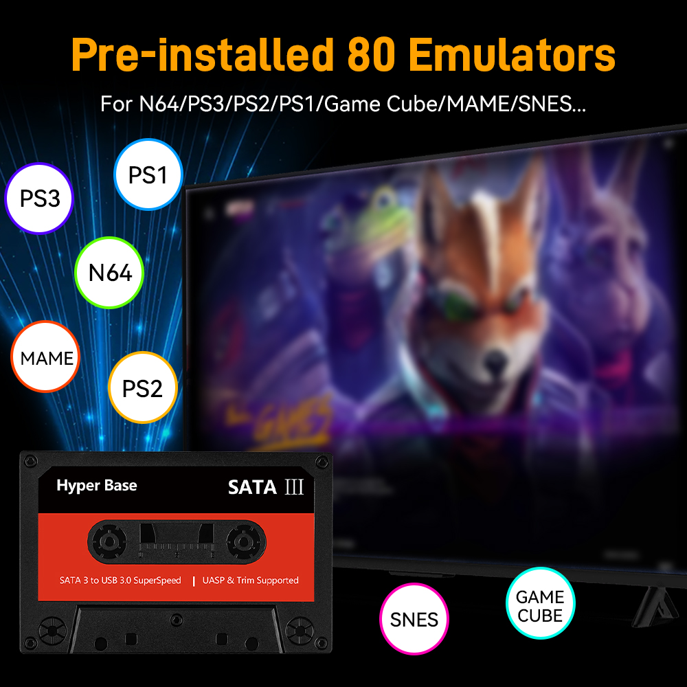 Batocera 500G/2T Emulator Game - Gaming Console Chinese 评论和价格
