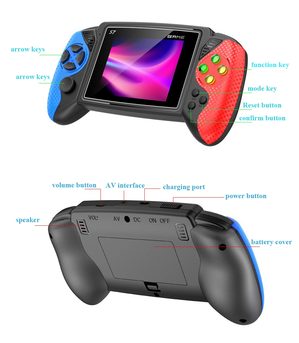 S7 Retro Handheld Game Console - Gaming Console Chinese 评论和价格