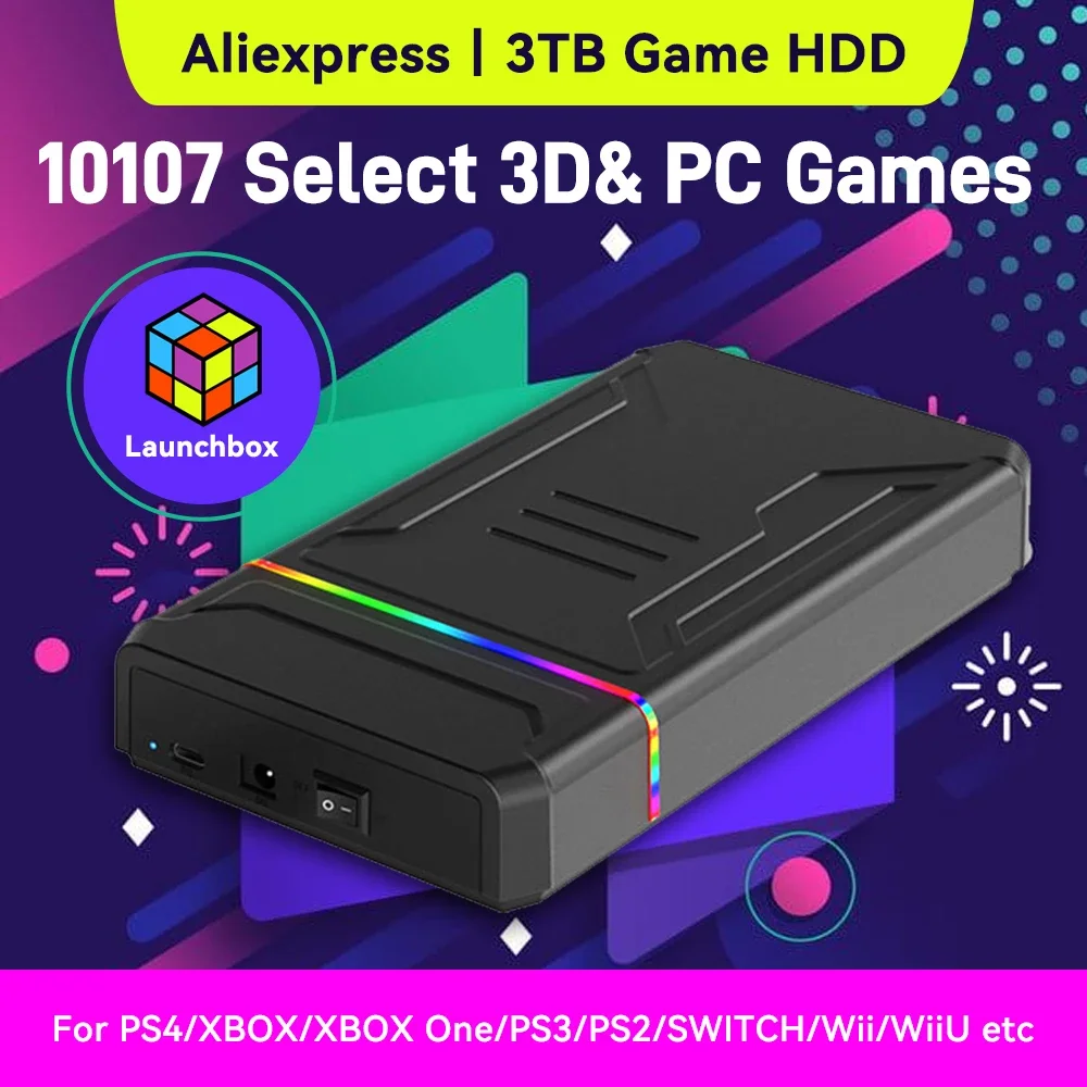 3TB Launchbox Portable Gaming  - Gaming Console Chinese 评论和价格
