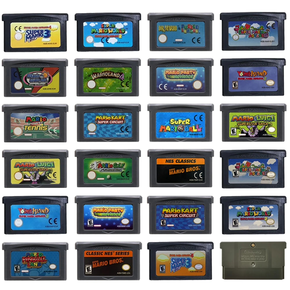•GBA Game Cartridge 32 Bit Vid - Gaming Console Mario 评论和价格