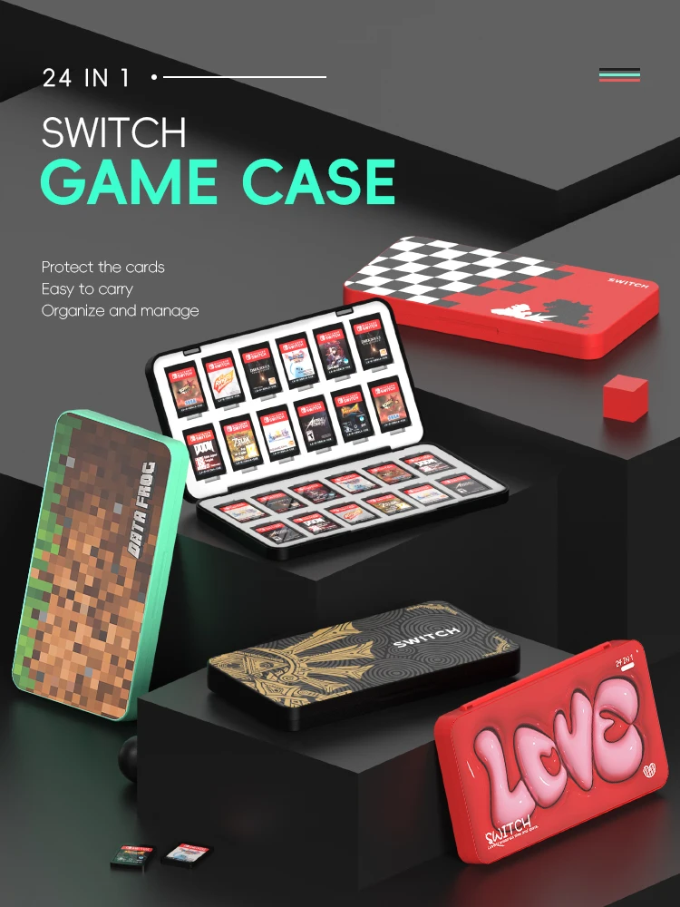 DATA FROG 24‑in‑1 Game Card Ho - Gaming Console Nintendo 评论和价格