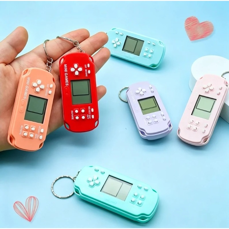 Keychain Videogames Mini Handh - Gaming Console Old School 评论和价格