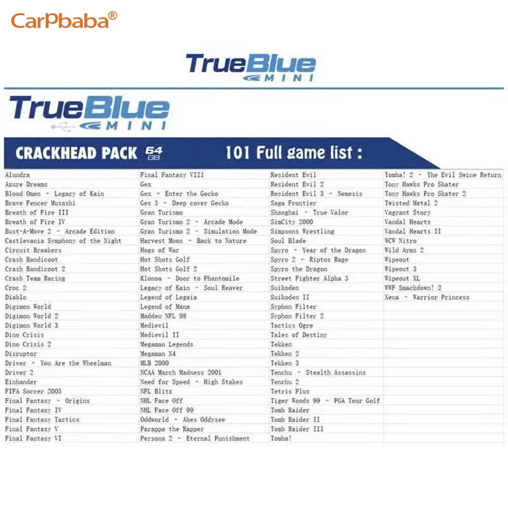 T64 For True Blue Mini CRACK P - Gaming Console Genesis 评论和价格